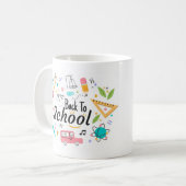 新学期カラフル先生マグカップ コーヒーマグカップ (正面左)