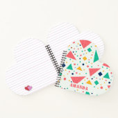 新学期カラフル幾何学名前をカスタムする ノートブック (内部)