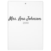 新学期カラーpencils追加クラス年 クリップボード (裏面)