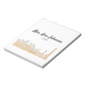 新学期カラーpencils追加クラス年 ノートパッド (回転)