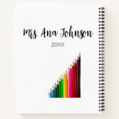 新学期カラーpencils追加クラス年 ノートブック (裏面)