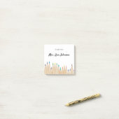新学期カラーpencils追加クラス年 ポストイット (デスク上)
