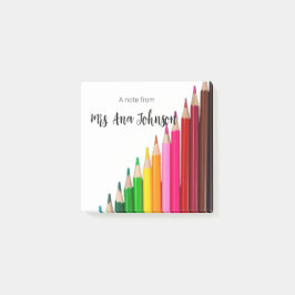 新学期カラーpencils追加クラス年 ポストイット