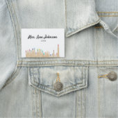 新学期カラーpencils追加クラス年 名札 (インサイチュ)