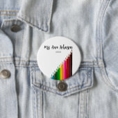 新学期カラーpencils追加クラス年 缶バッジ (インサイチュ)