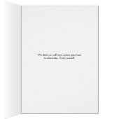 新学期カードヤングガールイラストレーション (内側 (右))