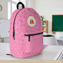 新学期ガールピンクハートイニシャル