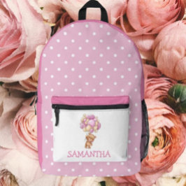 新学期ガールベアテーマプリントバックパック プリントバックパック