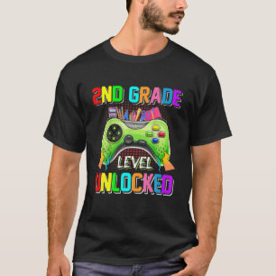新学期キッズレベルのロック解除された2級ビデオ Tシャツ