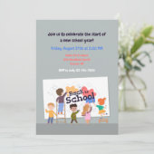 新学期キッズ招待状 招待状 (スタンド正面)