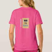 新学期キッズTシャツ - モダンで楽しいデザイン Tシャツ (裏面)