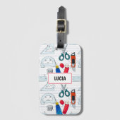 新学期キャラクター ラゲッジタグ (正面縦)