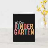 新学期キンダー学生先生オヘヒキン カード (黄色い花)