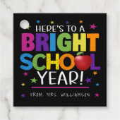 新学期ギフトラベル、明るい学校年ギフトF フェイバータグ (正面)