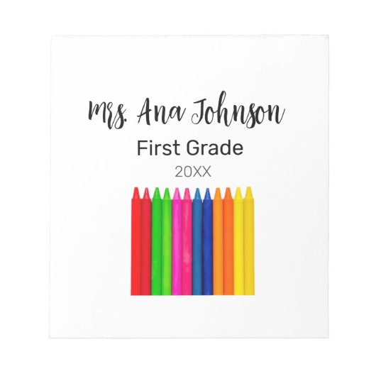 新学期クライアン名級級年の追加 ノートパッド (正面)