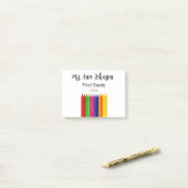 新学期クライアン名級級年の追加 ポストイット (デスク上)