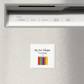 新学期クライアン名級級年の追加 マグネット (インサイチュ (食洗機))