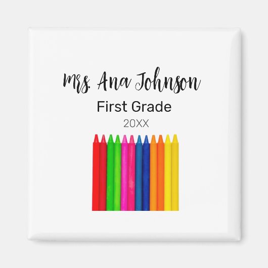 新学期クライアン名級級年の追加 マグネット (正面)