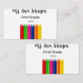 新学期クライアン名級級年の追加 名刺 (正面/裏面)