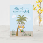 新学期クールラクおもしろいーンインサングラス カード (黄色い花)