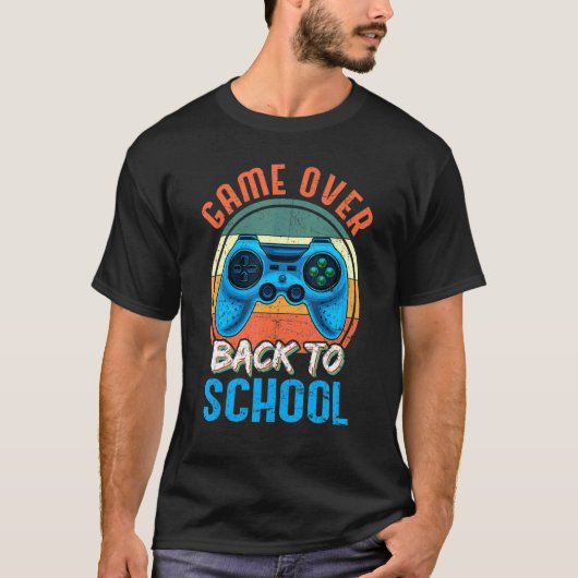 新学期ゲームオーバー先生学生制御 Tシャツ (正面)