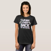 新学期ゲームオーバー先生学生制御 Tシャツ (正面フル)