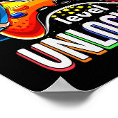 新学期ゲームパッド第1グレードのアンロック ポスター (角)
