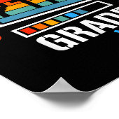 新学期ゲーム7年生ゲーマーおもしろいキッズ ポスター (角)