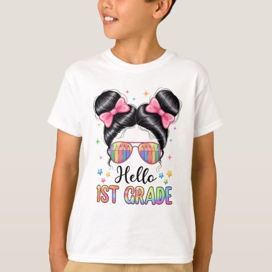 新学期コケットボウ先生ハローファーストGr Tシャツ (正面)