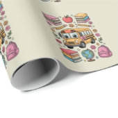 新学期コケット先生幼稚園プレク ラッピングペーパー (ロールコーナー)