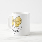 新学期コケット名前をカスタムする コーヒーマグカップ (正面左)