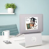 新学期コーヒーカップシール シール (デスク上のノートパソコン)