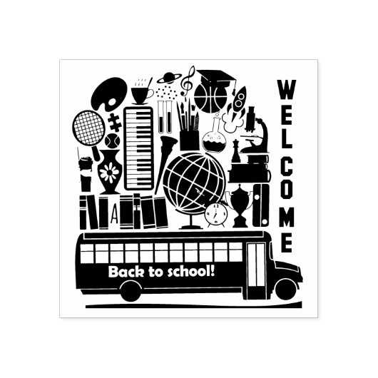 新学期ゴム ラバースタンプ (インプリント)