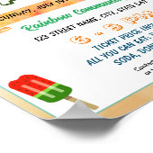 新学期サマーbashイベントテンプレート ポスター (角)