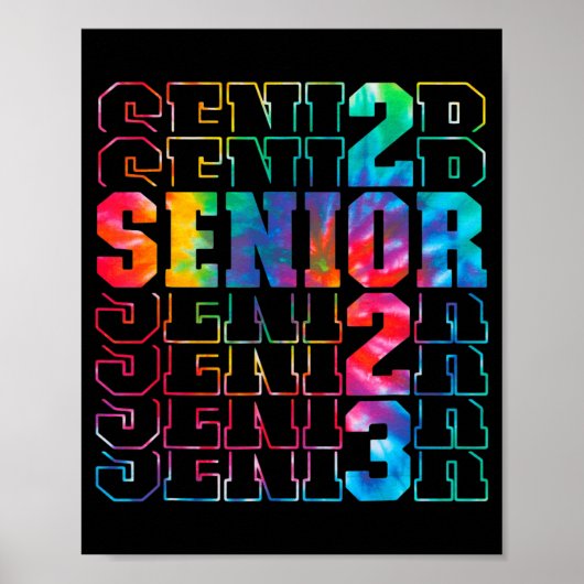 新学期シニア2023卒業または初日 ポスター (正面)