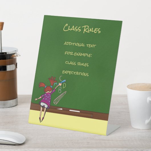 新学期シャルボードウィズガール 台座サイン (インサイチュ)