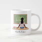 新学期シャルボード先生マグカーリーブラック ジャンボコーヒーマグカップ (右)