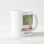 新学期シャルボード先生ムグブロンド ジャンボコーヒーマグカップ (正面右)