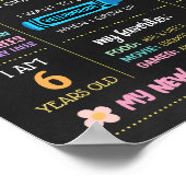 新学期シャルボード初日サイン ポスター (角)