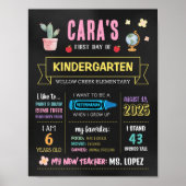 新学期シャルボード初日サイン ポスター (正面)