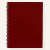 新学期シンプルダークレッド機関® ノートブック (正面)