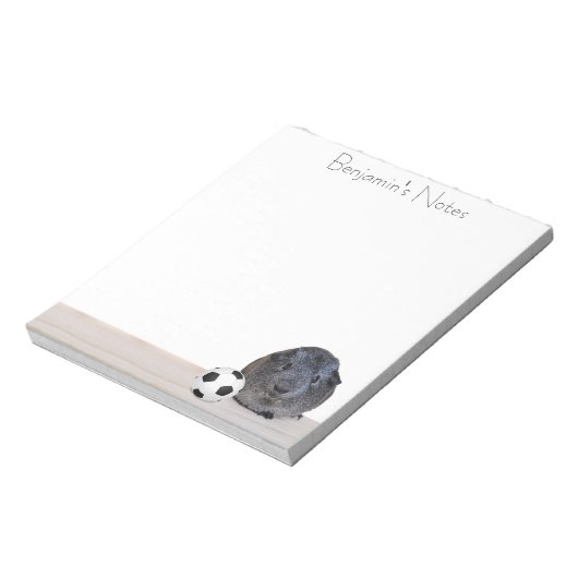 新学期スウィートグレーギニアピッグサッカーボール ノートパッド (回転)