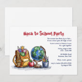 新学期スタートパーティーのご案内 招待状 (正面/裏面)