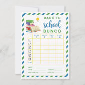 新学期スタート 8月9月Buncoカード 招待状 (裏面)