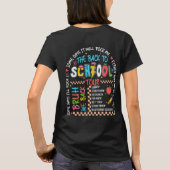 新学期スタート! Tシャツ (裏面)