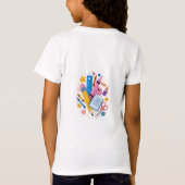 新学期スタートTシャツ | 学校デザイン Tシャツ (裏面)
