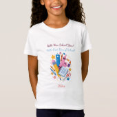 新学期スタートTシャツ | 学校デザイン Tシャツ (正面)