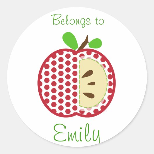 新学期ステッカー ラウンドシール (正面)