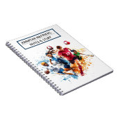 新学期スポーツスパイラルフォトノートブック ノートブック (右側)