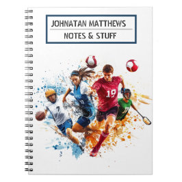 新学期スポーツスパイラルフォトノートブック ノートブック